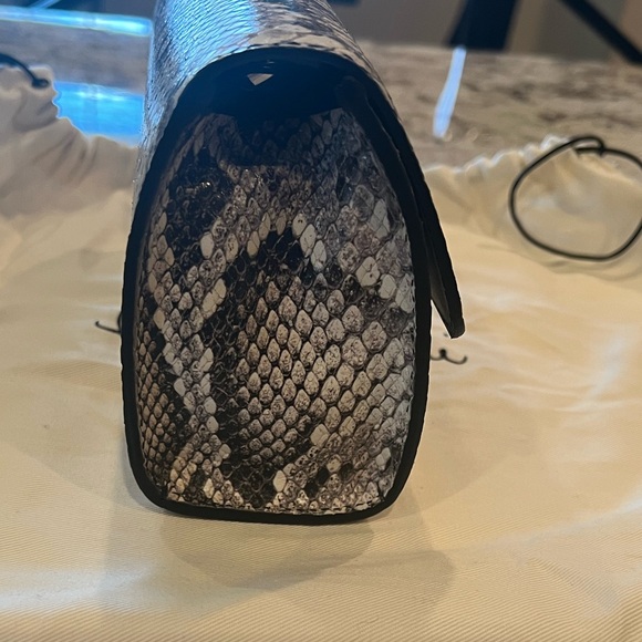 Mini Croc Leather Crossbody/Clutch - Picture 4 of 9